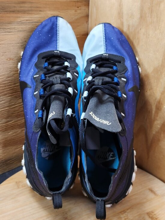 Nike React Element 55 Mens Blue Running Shoes Sneakers Size 10.5 Day and Night main image 8